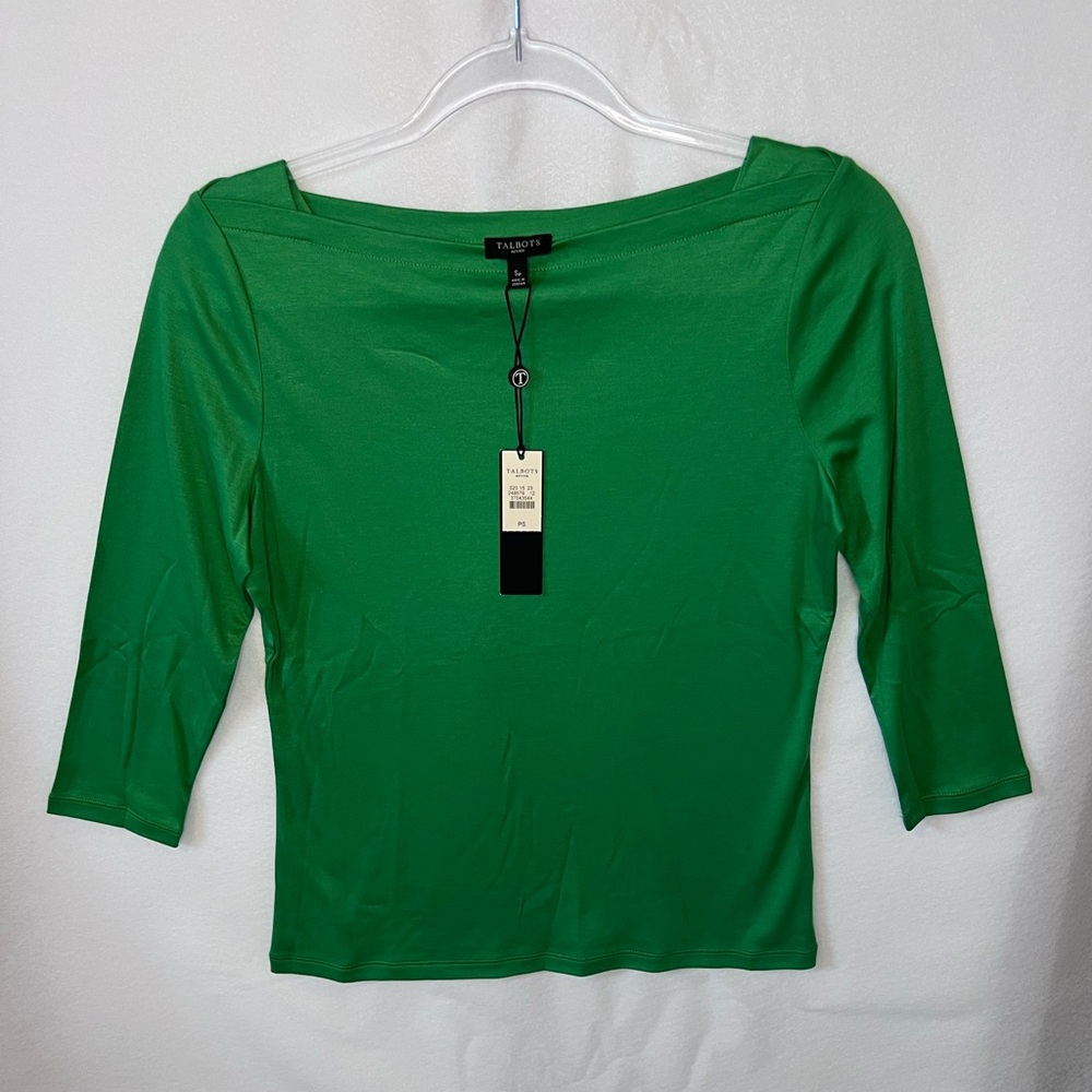 NWT Talbots Women's Green Top